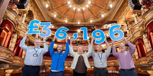 The Prince & Princess of Wales Hospice gives the King’s Theatre  a standing ovation