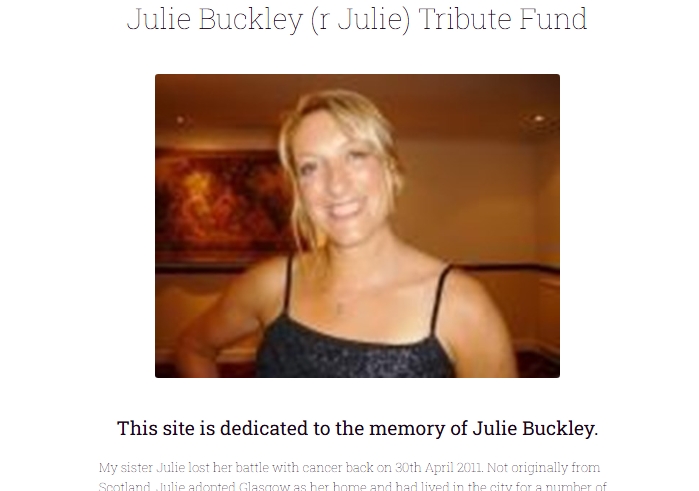 Online tribute page