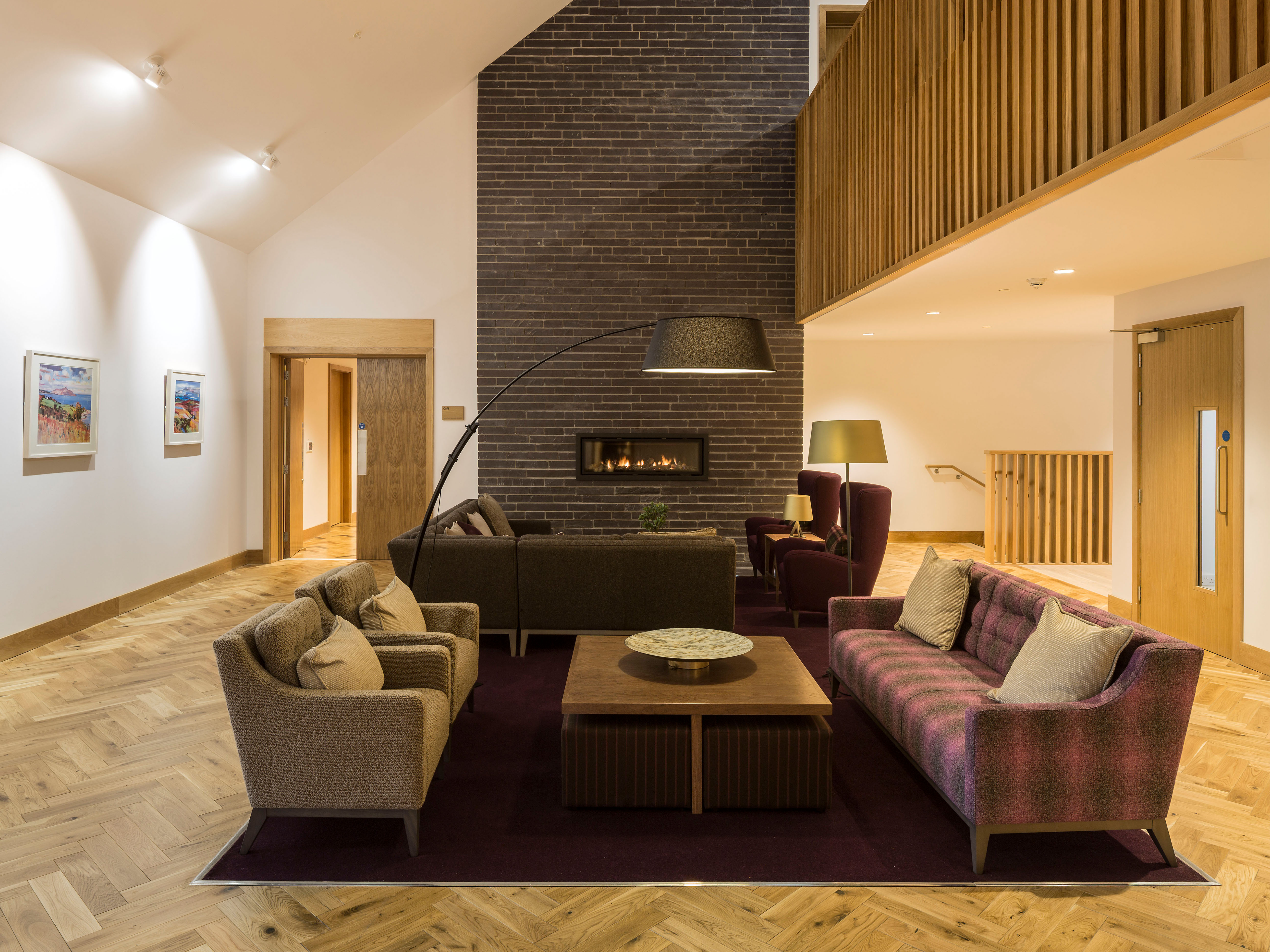 Inside the hospice atrium