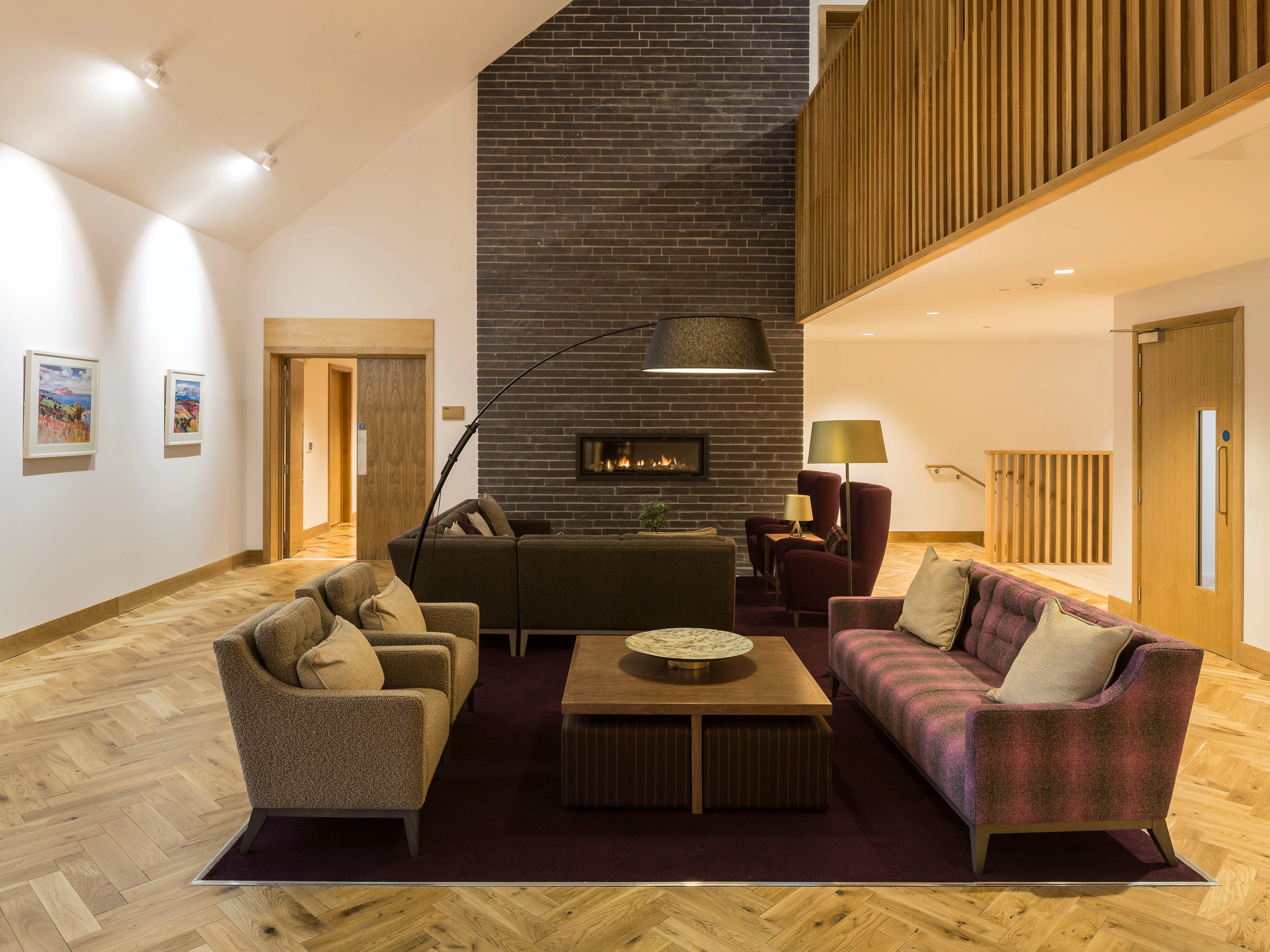 Inside the hospice atrium