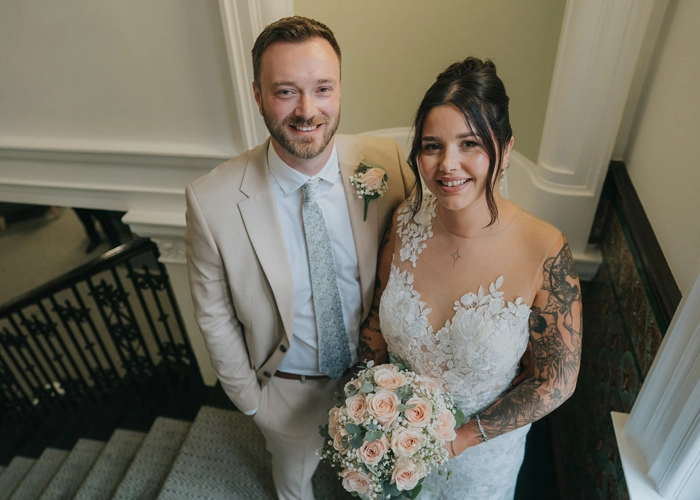 Megan on her wedding day